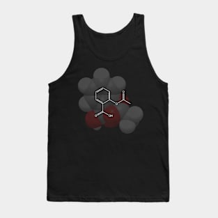 Aspirin Molecule Chemistry Tank Top